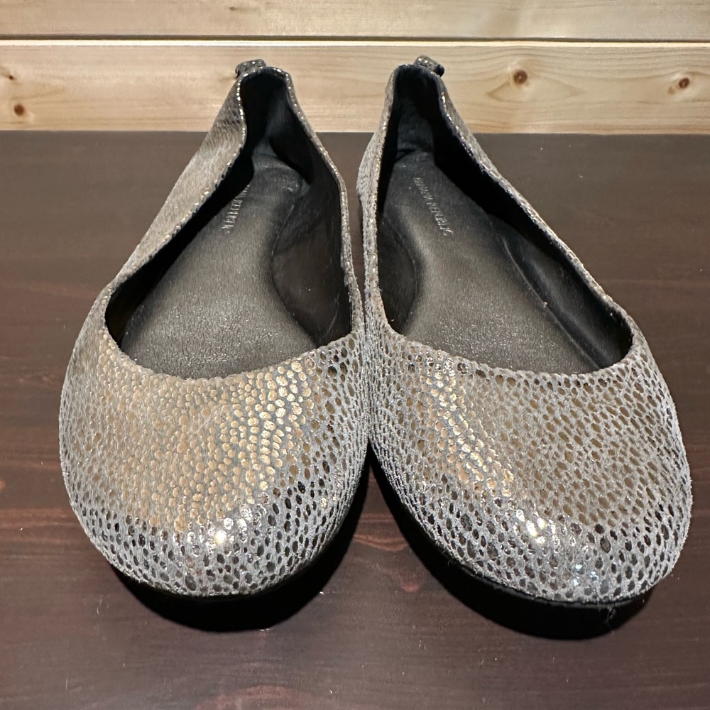 Banana Republic silver flats size 6.5